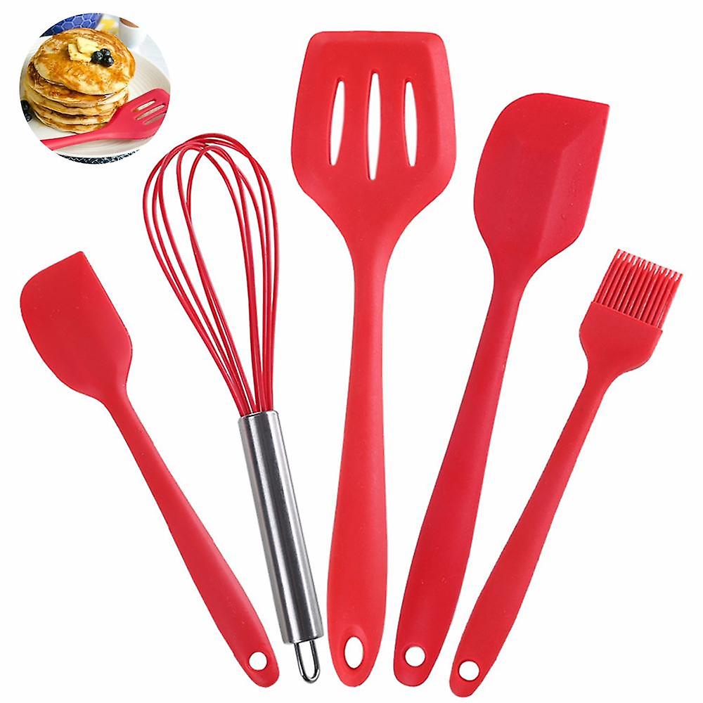 5 Pcs Silicone Kitchen Appliance Set - Heat Resistant Cooking Tools
