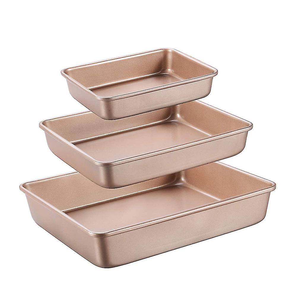 3pcs Non Stick Ofen Backbleche Tiefe Basis Set