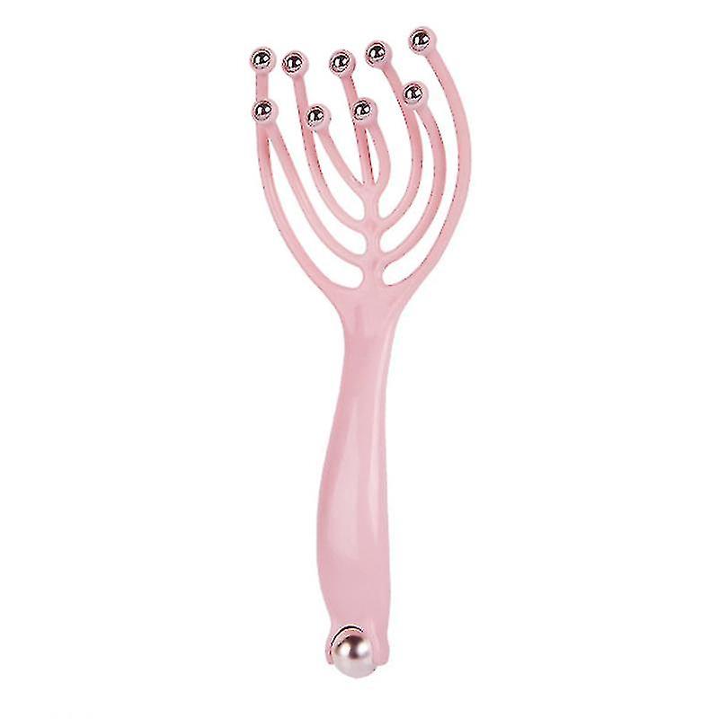 Scalp Massage Brush Octopus Shaped Head Massager With Roller Beads Flexible Massaging Claws Stress Relief Relax Device
