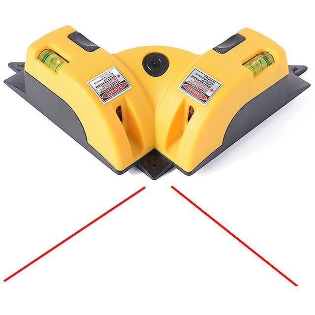 Right Angle 90 Degree Laser Level Two Bubble-level Ground Wire Instrument Woodworking Tool With Fine Tuning Function