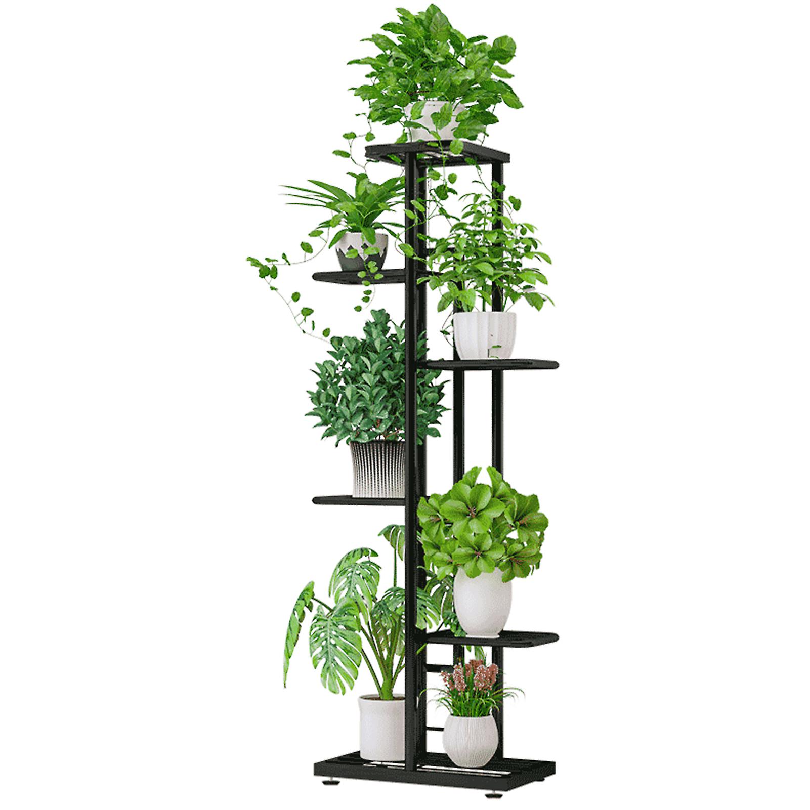 6-tier Display Shelf Flower Pots Rack Plant Stand Potting Ladder Planter