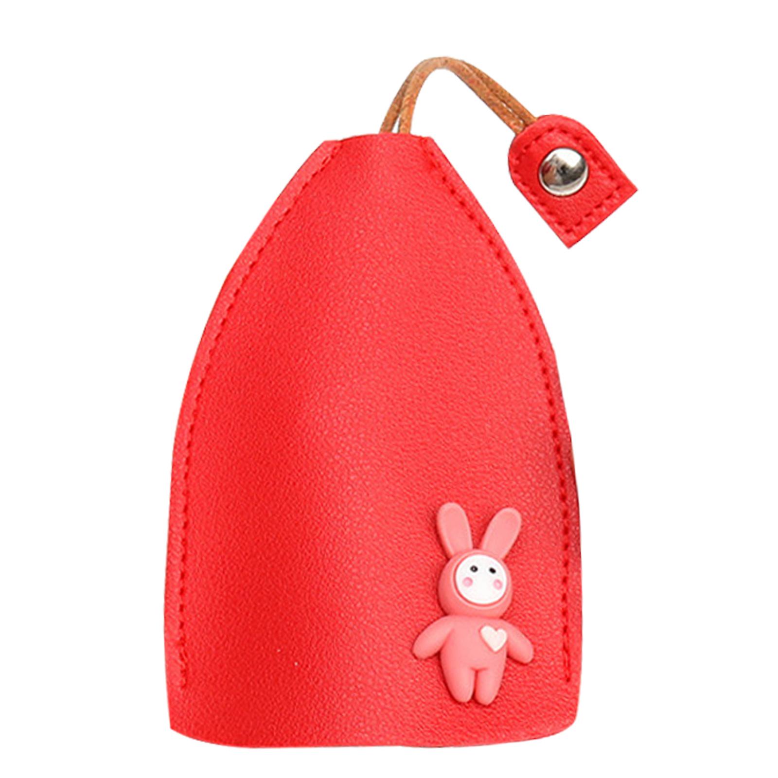 Car Key Case, Pu Leather Creative Pull-out Cute Large-capacity Car Key Case, Car Key Keychain Holder Hook
