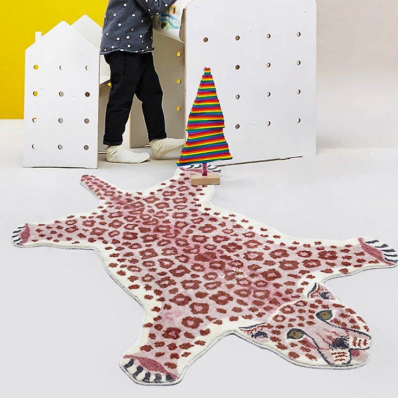Leopard Shaped Children's Bedroom Carpets Home Decor Light Luxury ...