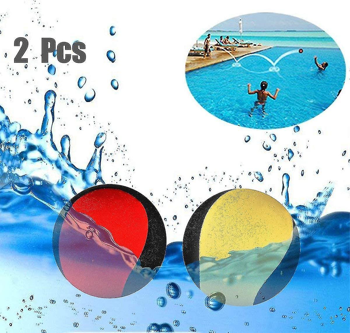 Dww-2 Pcs Water Bouncing Ball For Pool And Sea Fun Water Sports Game For Teenagers Adults Family And Friends(red+yellow)