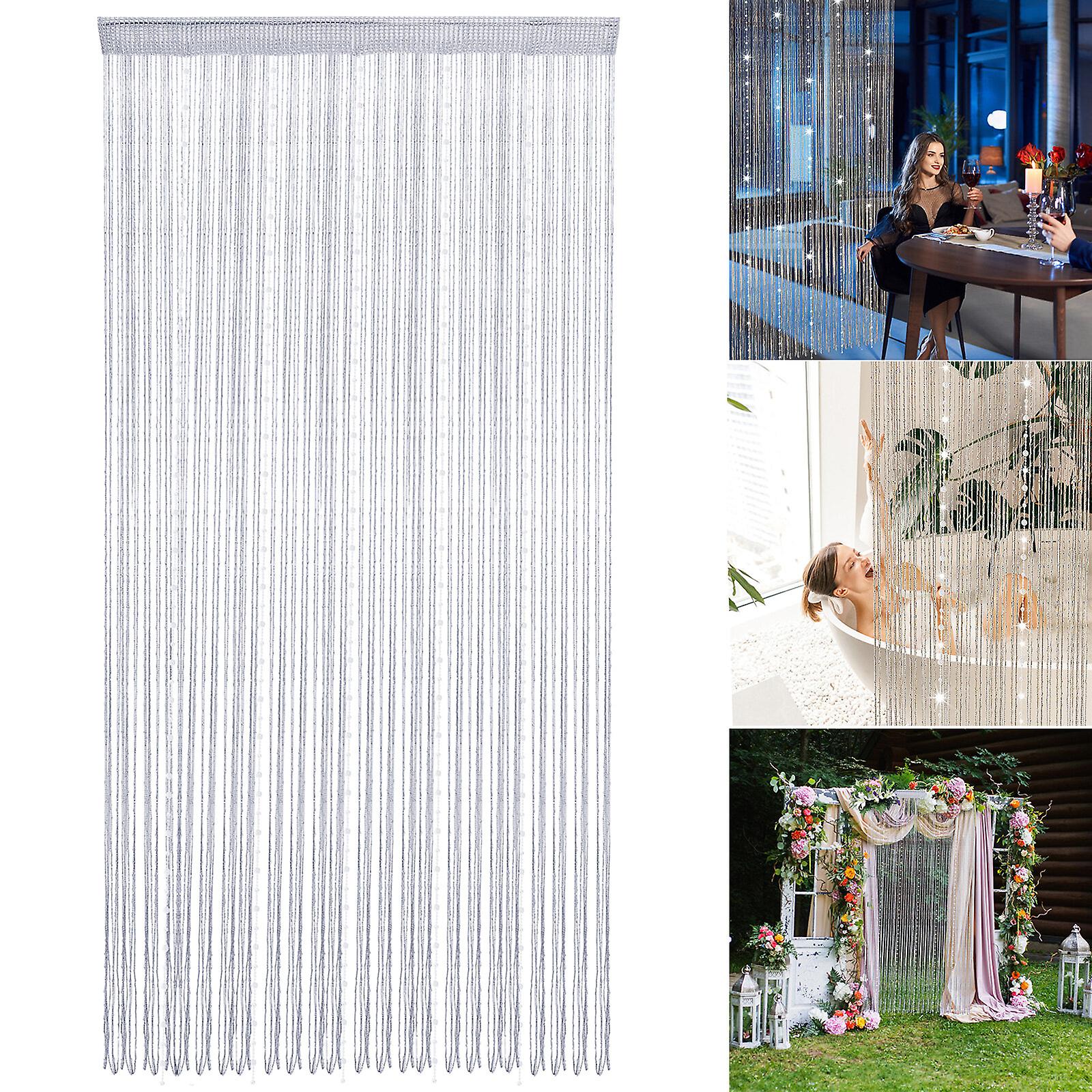 Crystal Bead Curtain Home Decoration Window Panel Wall Shade 1x2m Encryption Line