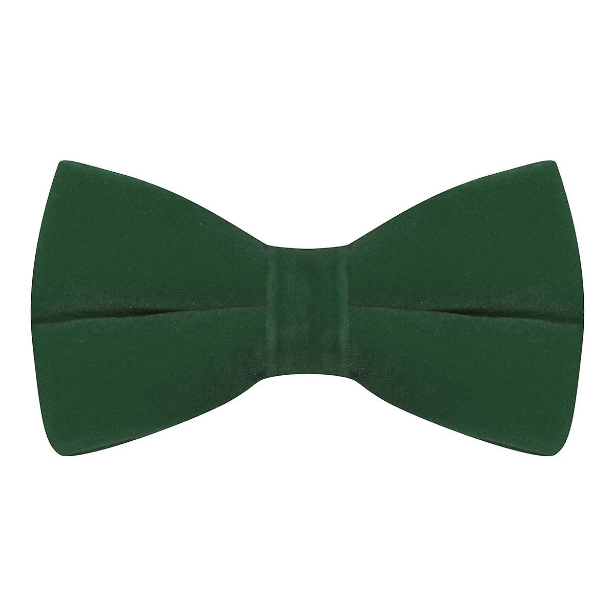 Racing Green Velvet Bow Tie