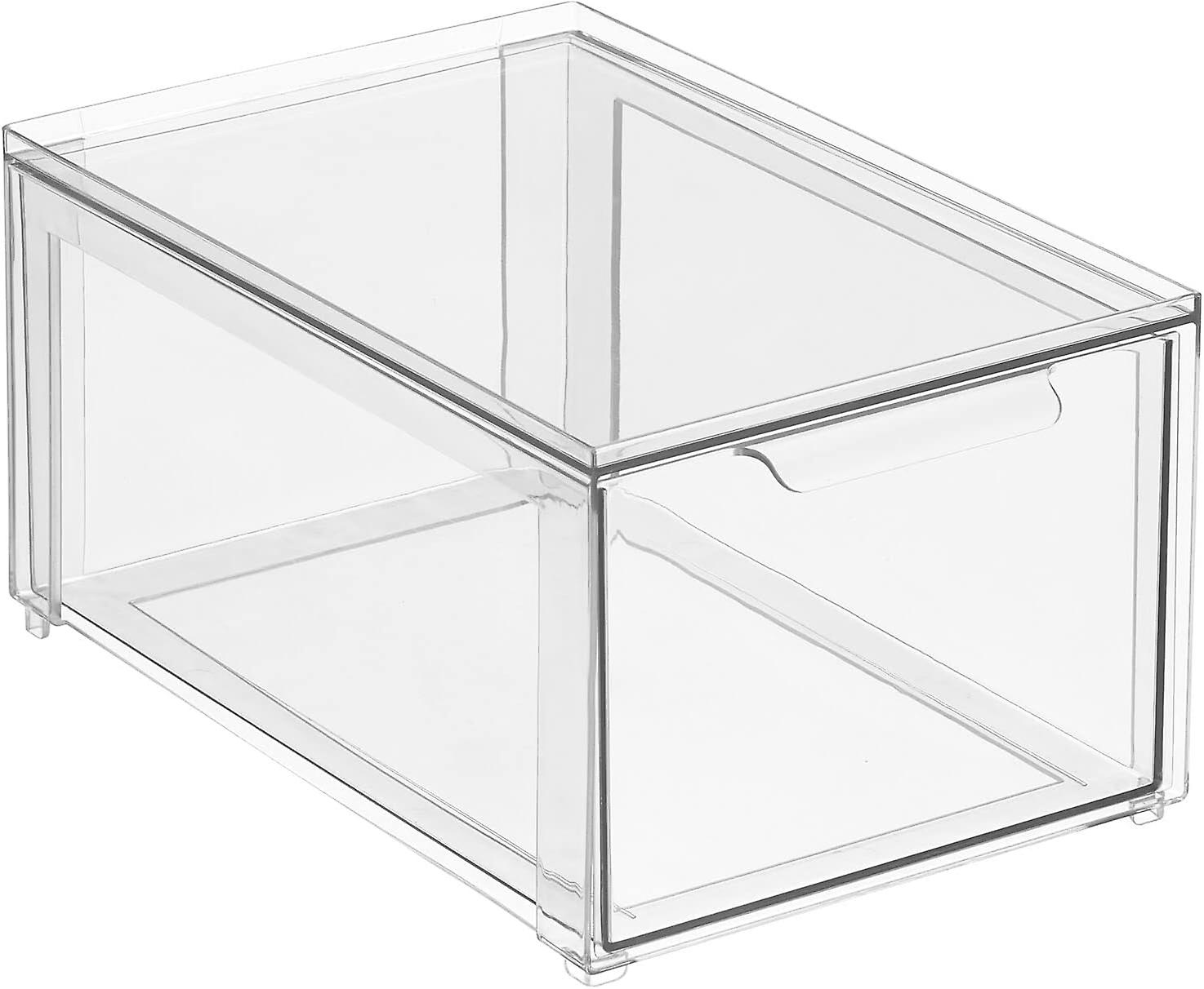 storage box with drawer - transparent 20*15.3*11.3CM