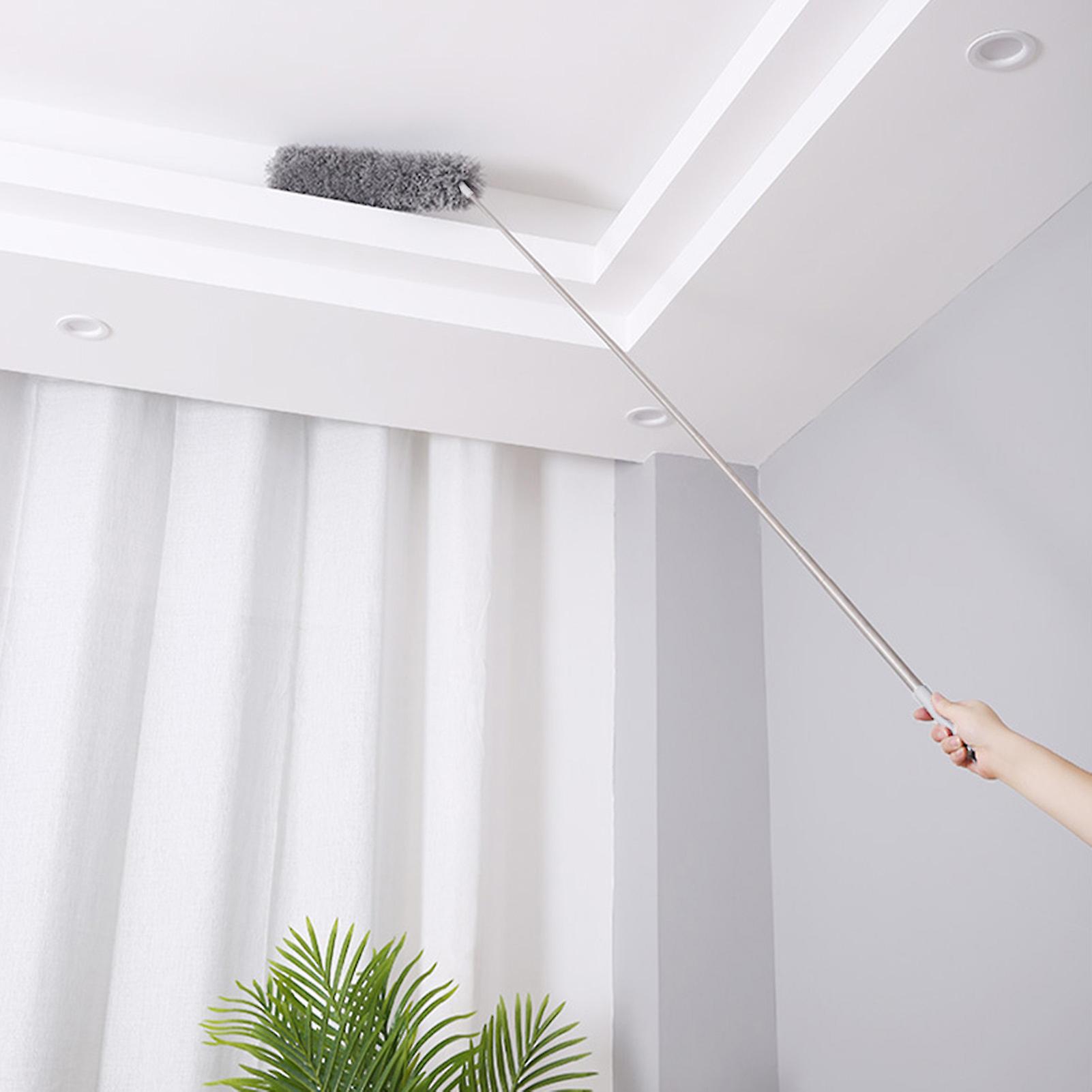 Microfibre Duster Long Telescopic Rod Flexible Head Home Plafond