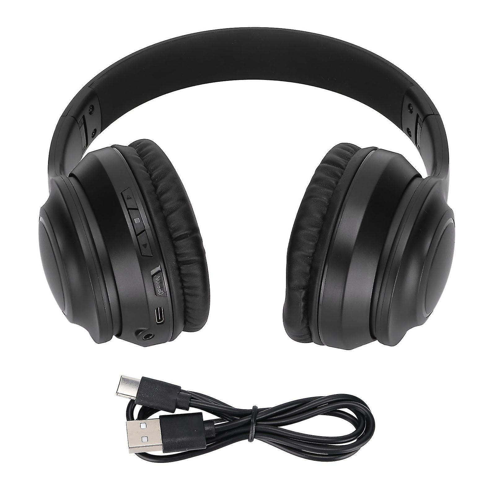 Foldable Headset Head Mounted Foldable Wireless Bluetooth Noise Canceling Headset With Aux Audio Interface