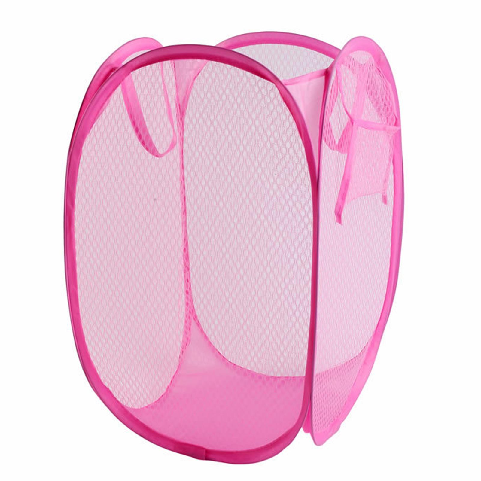 Nylon Mesh Laundry Baskets Clothes Toys Organize Storage Basket