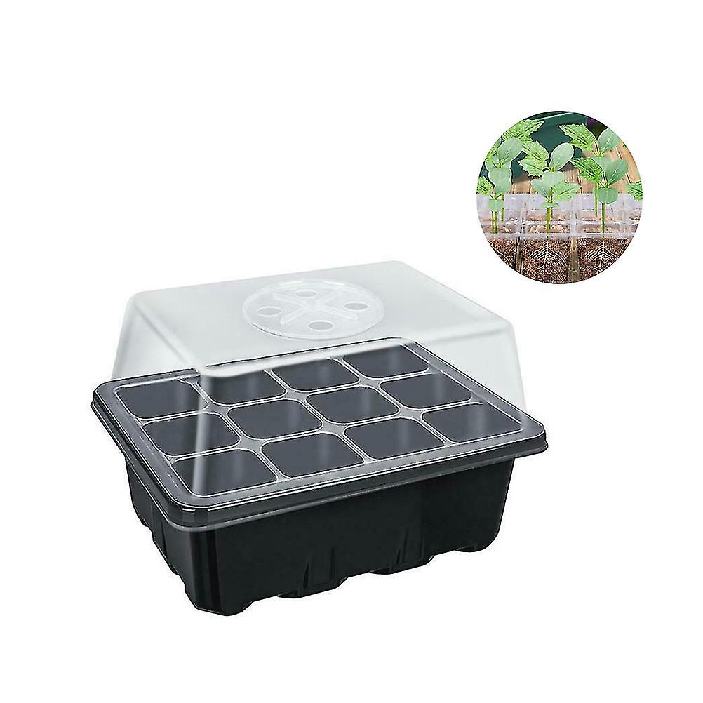 صينية الشتلات Stater 12 حفرة المنزل حديقة شرفة حضانة الشتلات صينية نبات حامل النمو لوحة