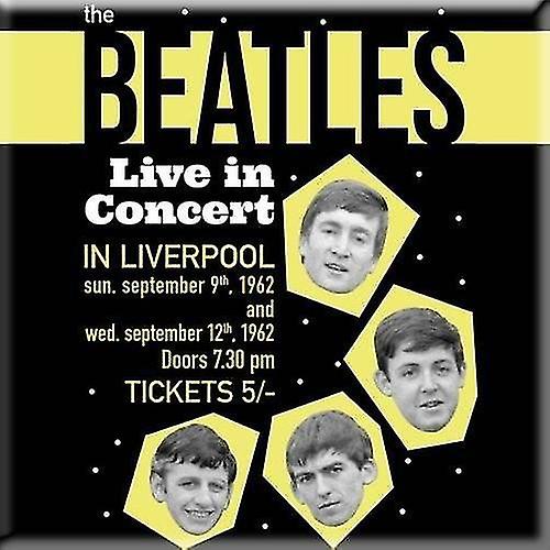 The Beatles Live In Concert Fridge Magnet