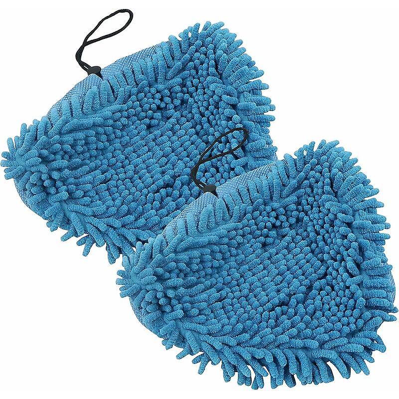 2pcs Steam Mop Cloths Pads Cleaning Replacement Covers, with Drawstring, For Many Triangular Foot Appliances Mops