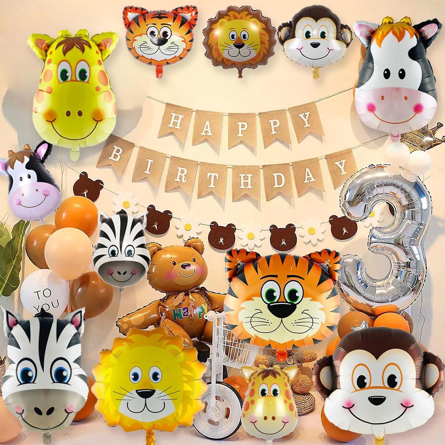 Happy Birthday Tiger Foil Balloon - 45cm | Discount Party Warehouse Happy Birthday Tiger Foil Balloon - 45cm | Discount Party Warehouse