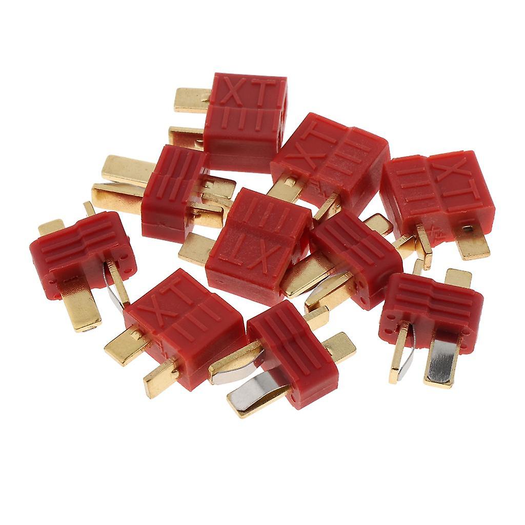 5Pairs Deans T Plug Non-slip Connector DIY Accessories for RC Car Boat Model