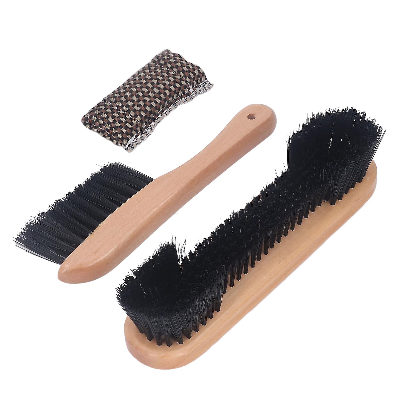 Wooden Handle Billiards Pool Table Rail Brush Set Billiards Pool Table Rail Brush Cleaning Tools Natural Wood Color 