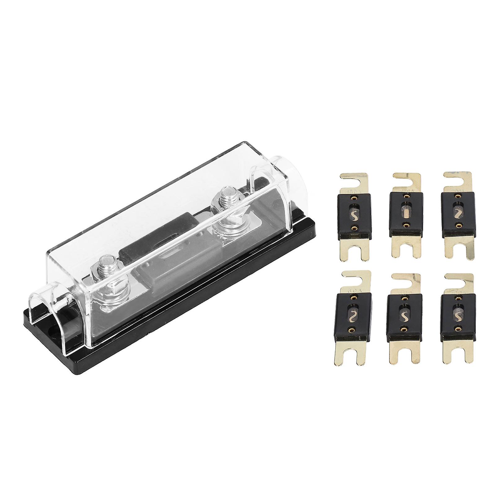 300A ANL Car Audio Fuse Holder Set with 6 Fuses for RV Yacht