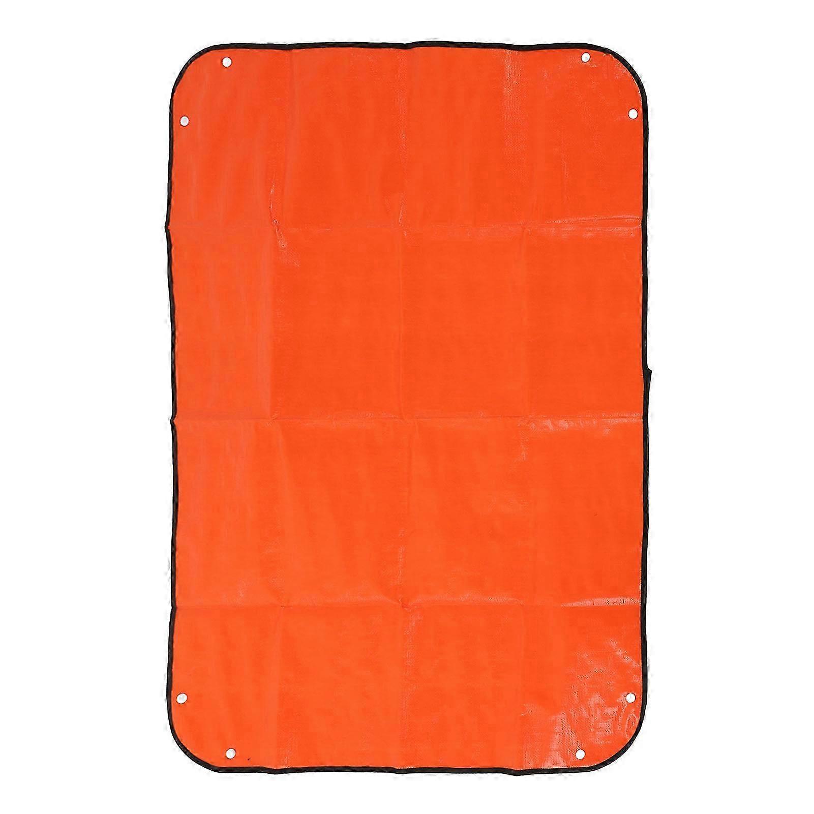 Large Waterproof Foldable Repotting Mat 75x100cm Orange