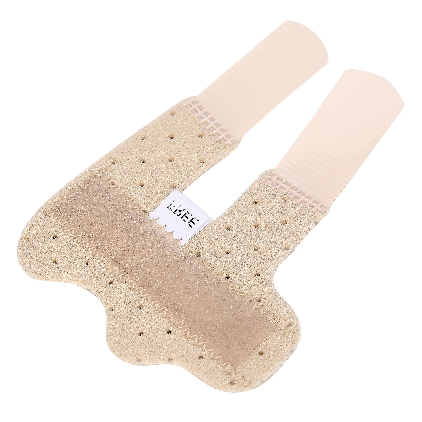 Finger Splint Brace Finger Sprain Fracture Fixation Support for Index Middle Ring Finger (Skin Color)