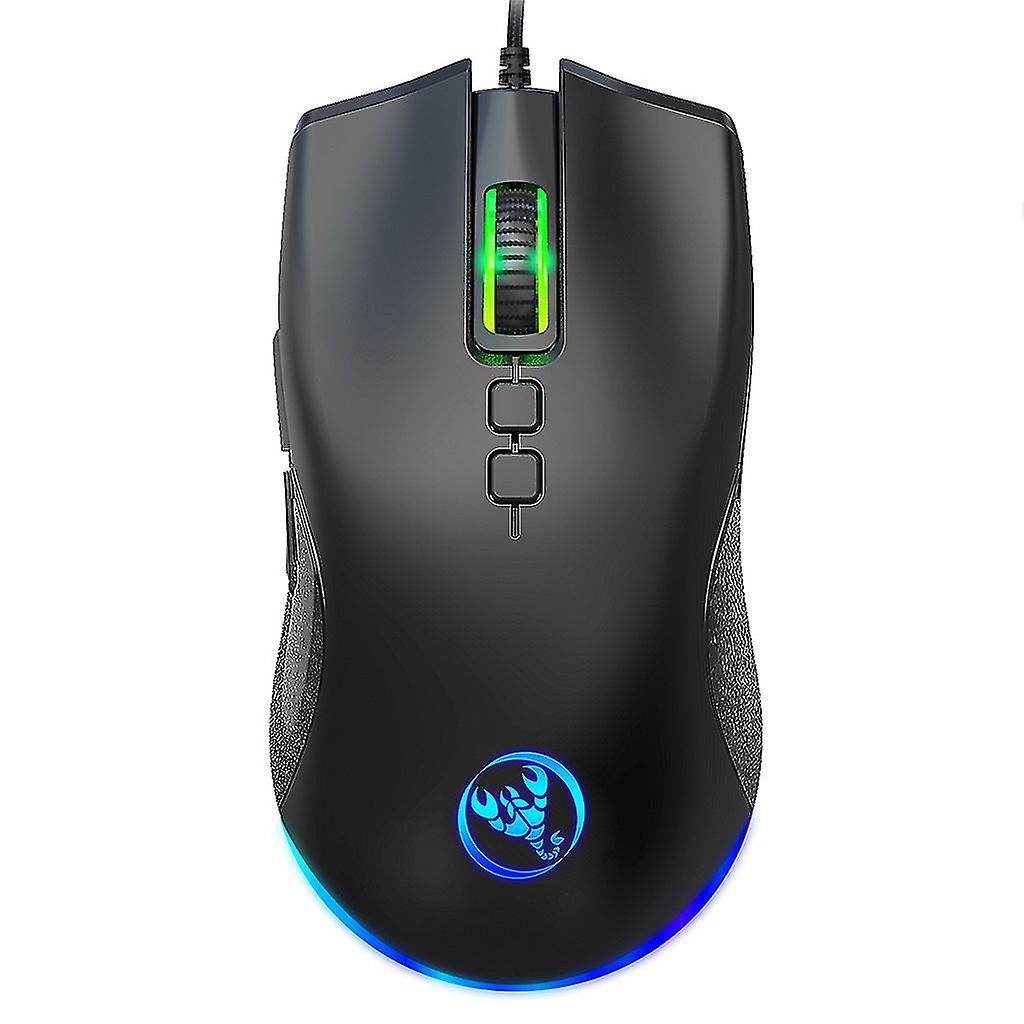6400dpi Optical Sensor Ergonomic Rgb Backlit Gaming Mouse For Pc Laptop