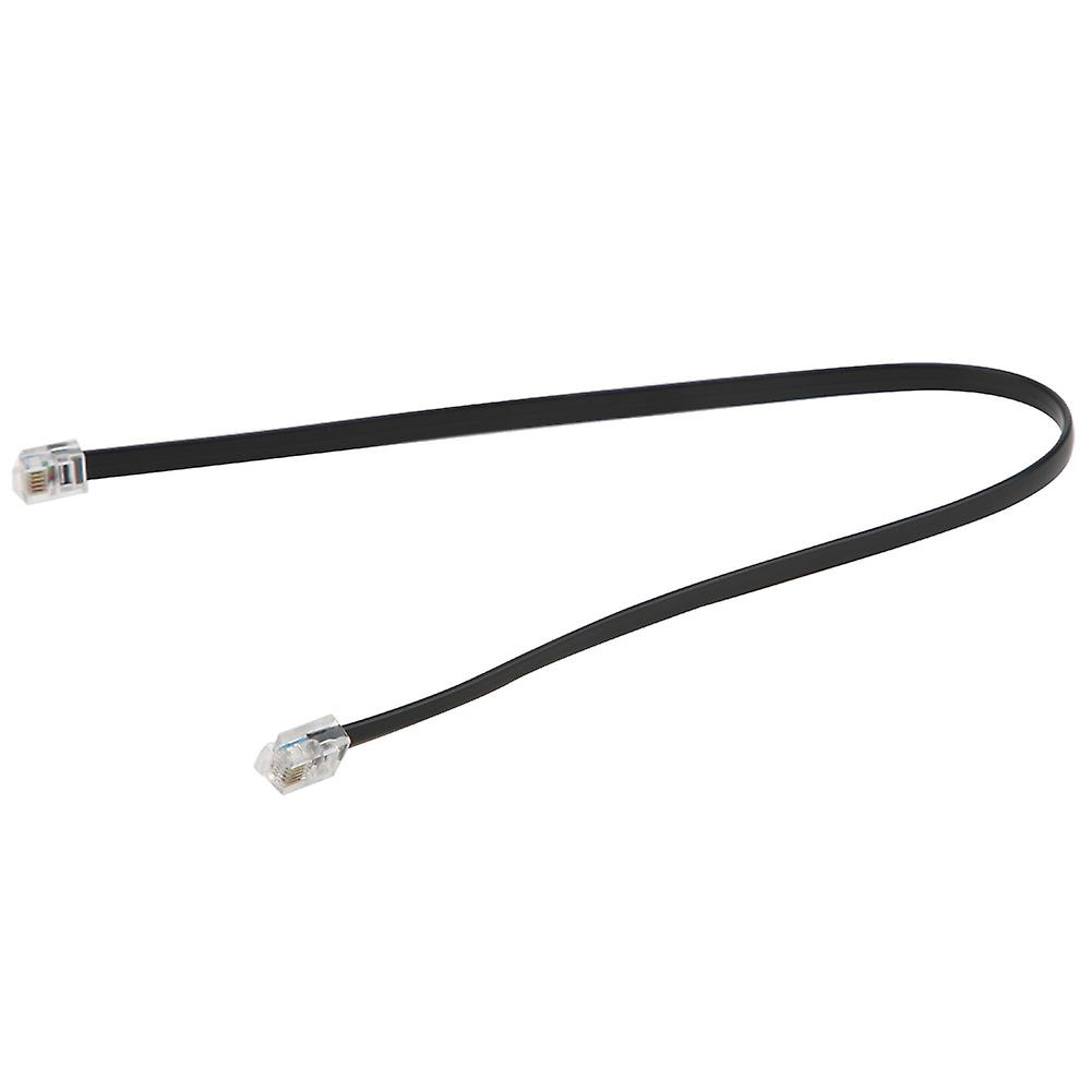 2pcs RJ25 6Pin 40mm Dual Crystal Head Sensor Cable Straight Button Industrial Robot Parts