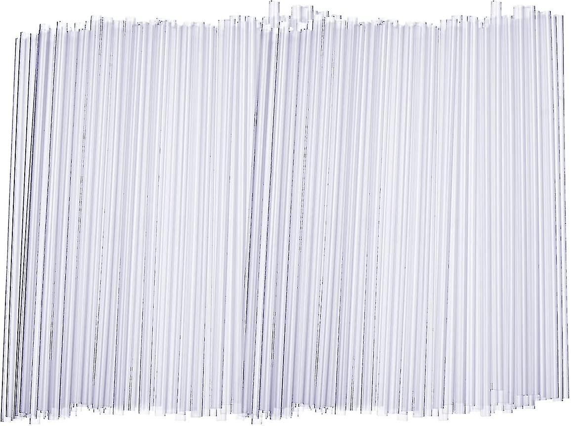 [500 Pack] Disposable Plastic Drinking Straws - 10" High - Clear