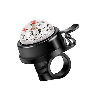Veeki  Bicycle Accessories Ring Loud Sound Mini Thumb Bike Cycling Horn Loud Handlebar Bell Navigator Bicycle Bell with Compass