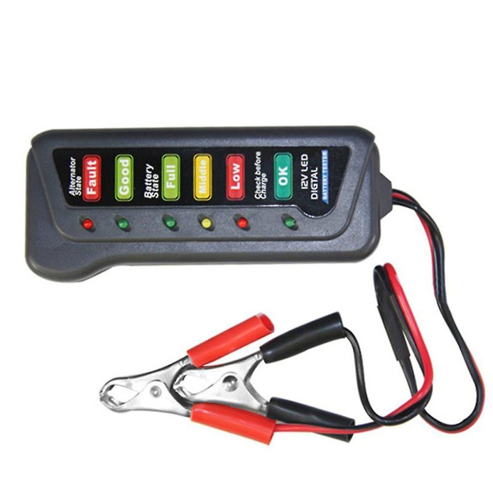 New 12v Universal Car Motorcycle  Tester Fault Detector Battery Tester Digital Alternator Tester Car Diagnostic Tool Auto Repair