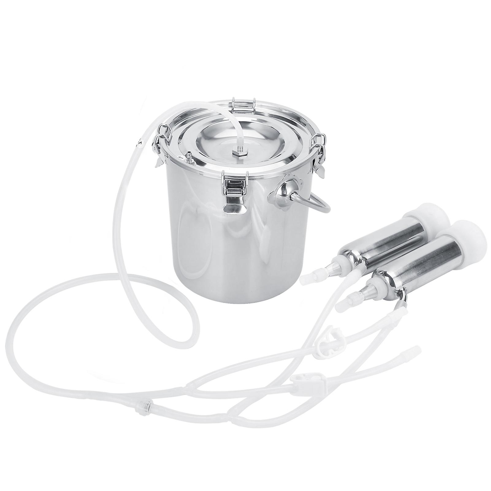 7L Milking Machine Kit for Cow Portable Adjustable Flow Rate Electric Milker 100‑240V Prise UE