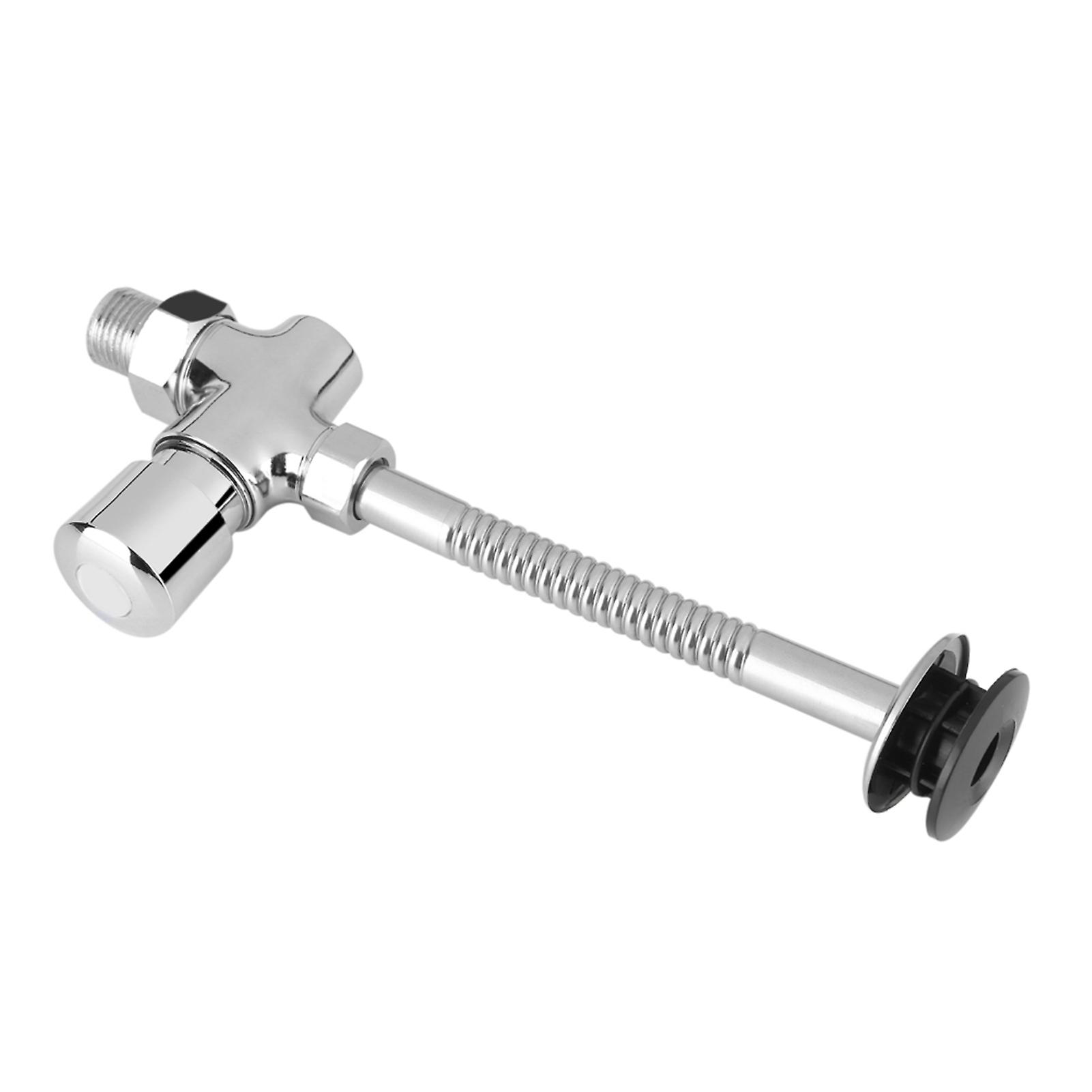 Toilet Urinal Flush Valve Button Type Manual Delay Automatic Shutoff
