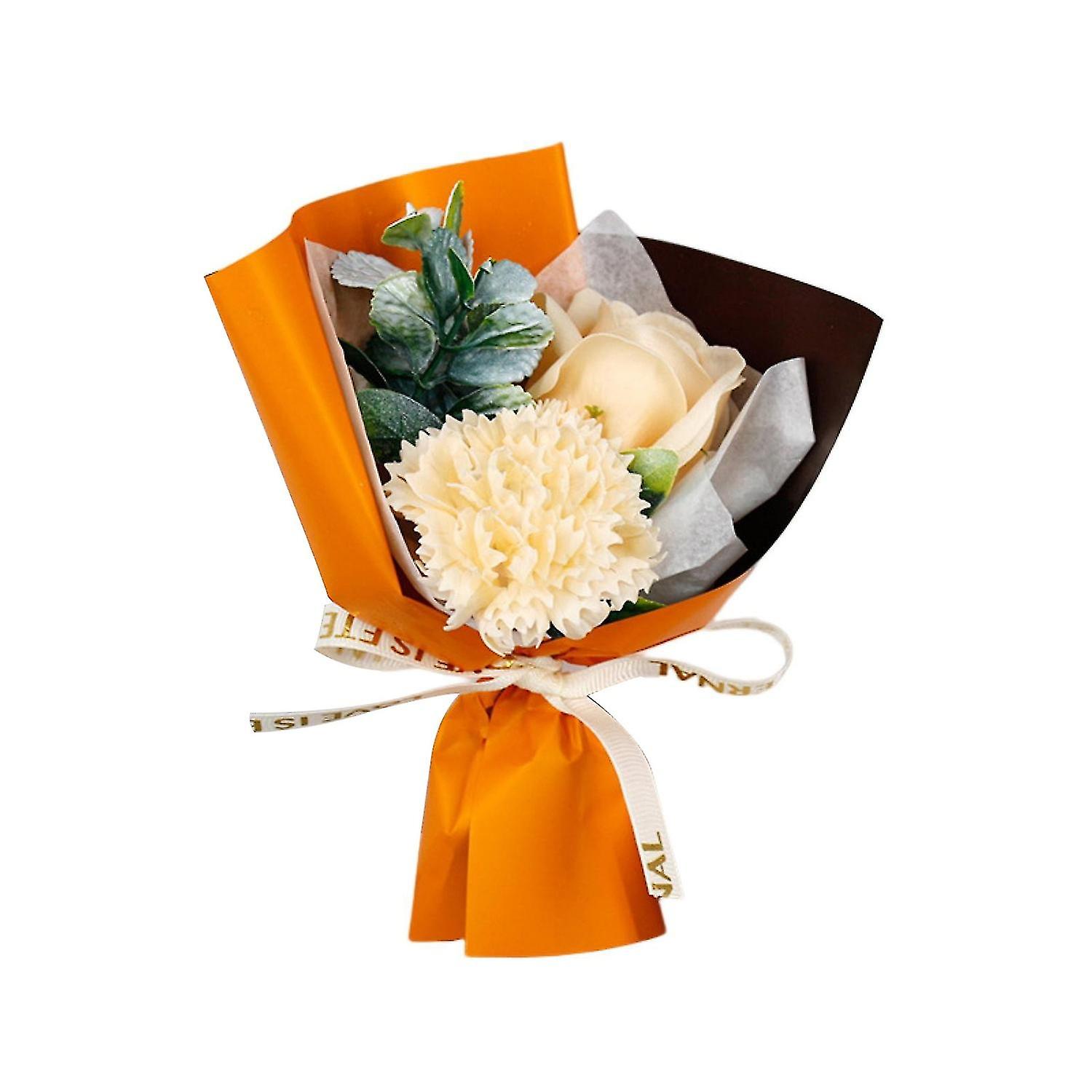 Simulation Bouquet No Watering Not Wither Non-fading Weather-resistant Easy Care Realistic Carnation