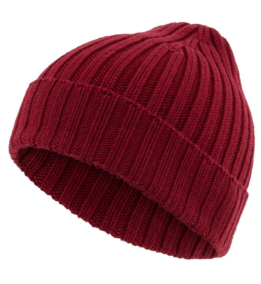 Falke Sporty Ribbed Beanie - Wine Red