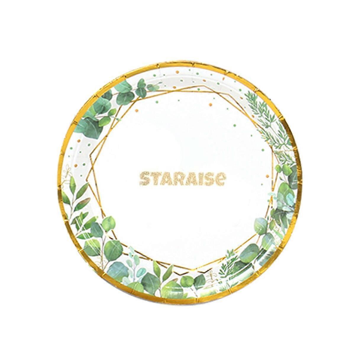 Staraise Wegwerp dier bord diner bord set met papieren handdoeken