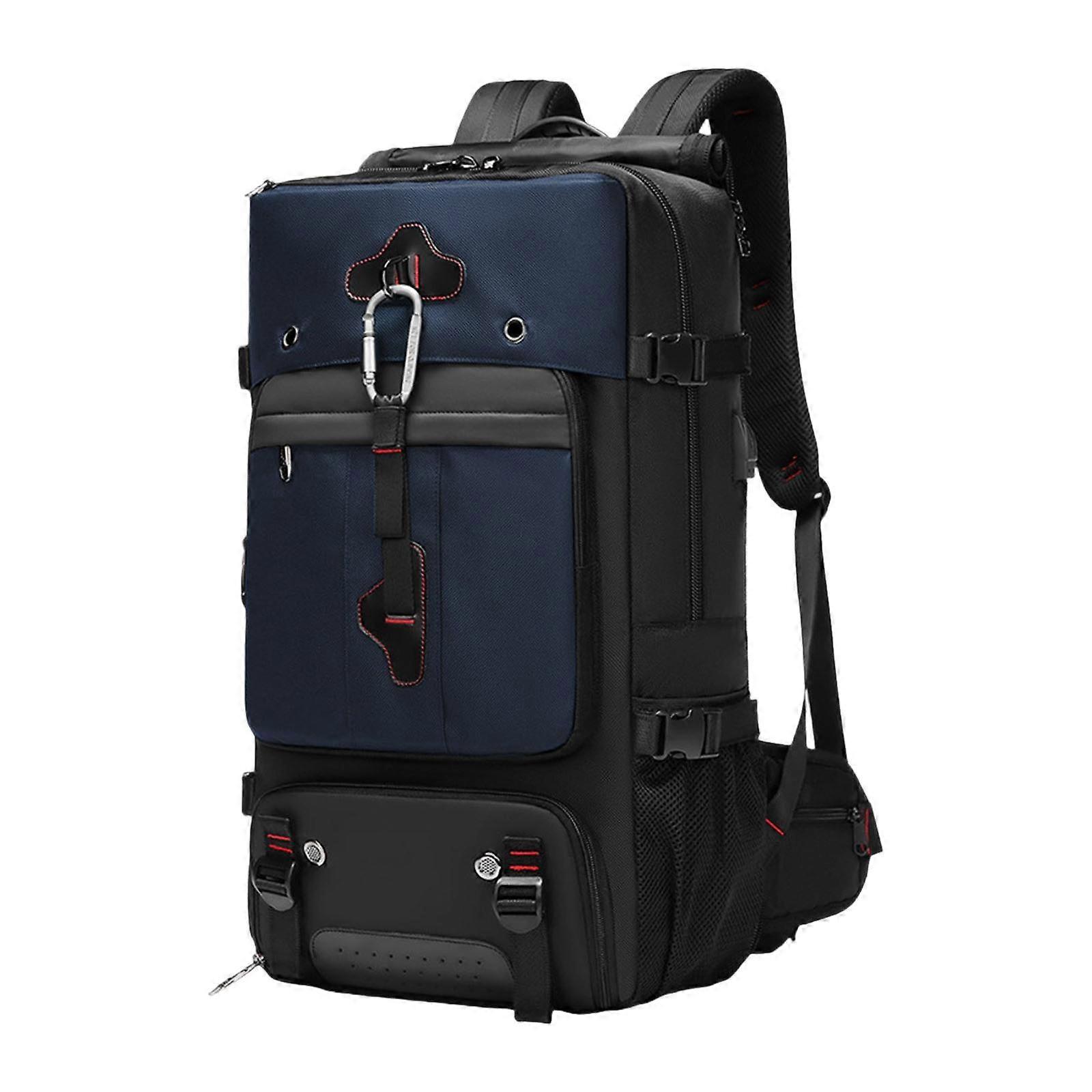 Hiking Backpack Knapsack Travel Bag Waterproof Large Capacity Casual Daypack Blue