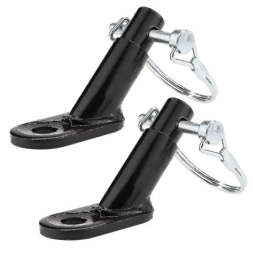 2db vas kerékpár vonóhorog húzófej csere pótkocsi csatlakozó fém kerékpár pótkocsi vonóhorog tartozék - WEI KE