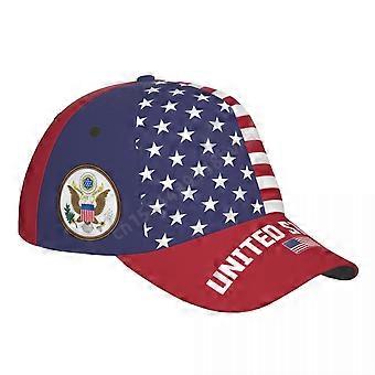 Unisex United States Flag USA American Adult Baseball Cap Patriotic Hat for Baseball Soccer Fans Men Women (CC-155)