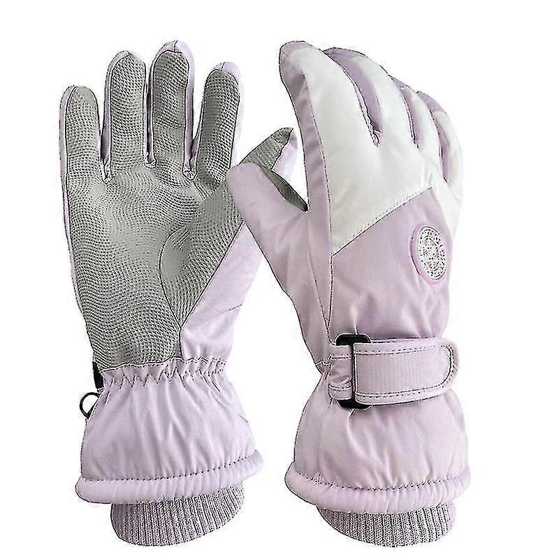 Ski Gloves, Antifreeze Heating Gloves, Winter Waterproof Touch Screen Ski Snowboard Snowmobile Gloves