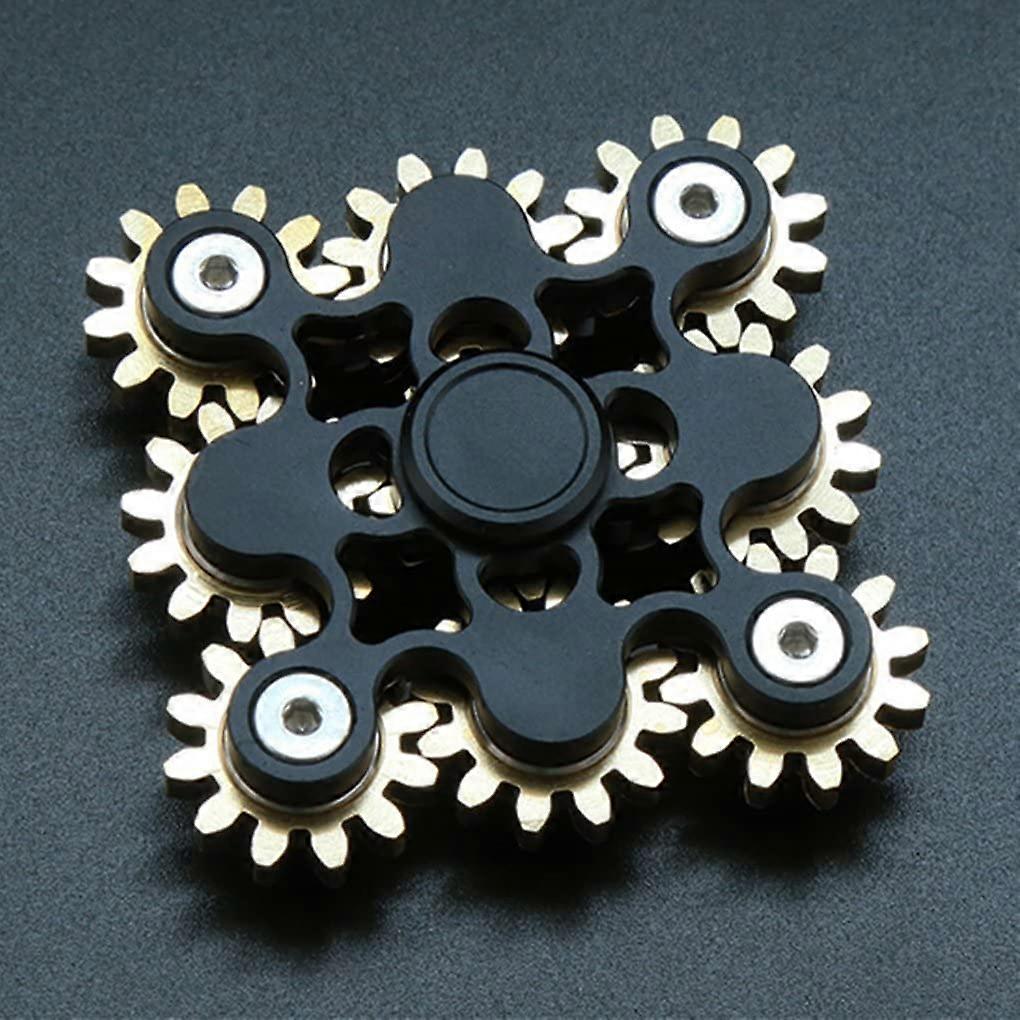 Fidget Spinner Gears Linkage Fidget Gyro Toy Metal DIY Hand Spinner Spins Long Time EDC Focus Meditation Break Bad Habits ADHD with Multiple Premium B