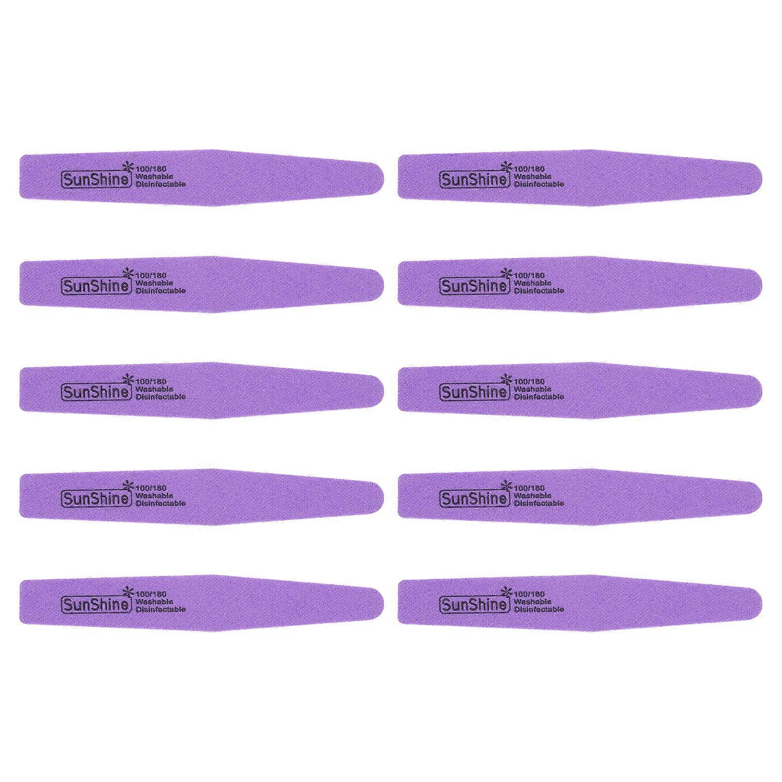10pcs Nail Buffer Block Sponge Nail Files Double Sided Sanding Buffing Files