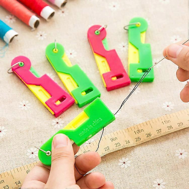 5pcs Random Color Automatic Needle Threader Thread Helpful Elderly Guide Easy Use Sewing Tool For Elderly Women Arts Sewing Tool