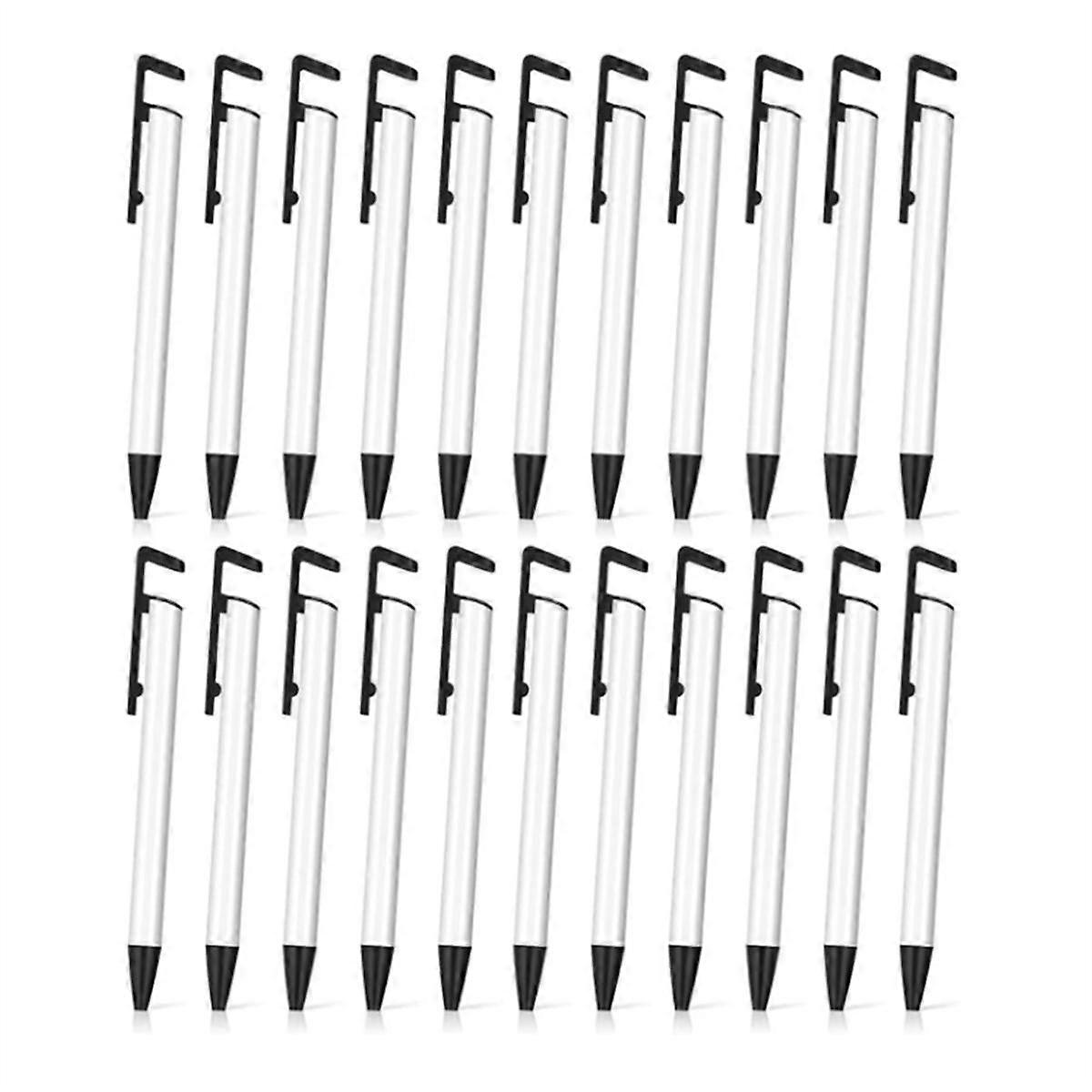 22 Pcs Sublimation Pens Blanks Bulk with Shrink Wrap Sleeves and Mobile Phone Stand Aluminum Sublimation Blanks