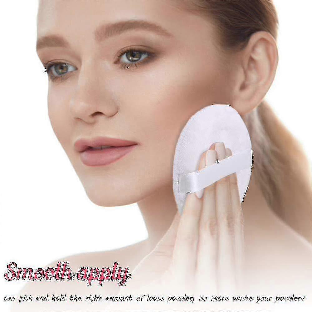 Powder Puff, Washable Large Puff, Soft And Fluffy - 3 Pack N