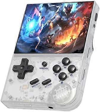 RG35XX Handheld Game Console with Linux System  64G TF Card 5400+ Classic Games  35-inch IPS Screen  Retro Games Console Handheld Emulator Console Gif