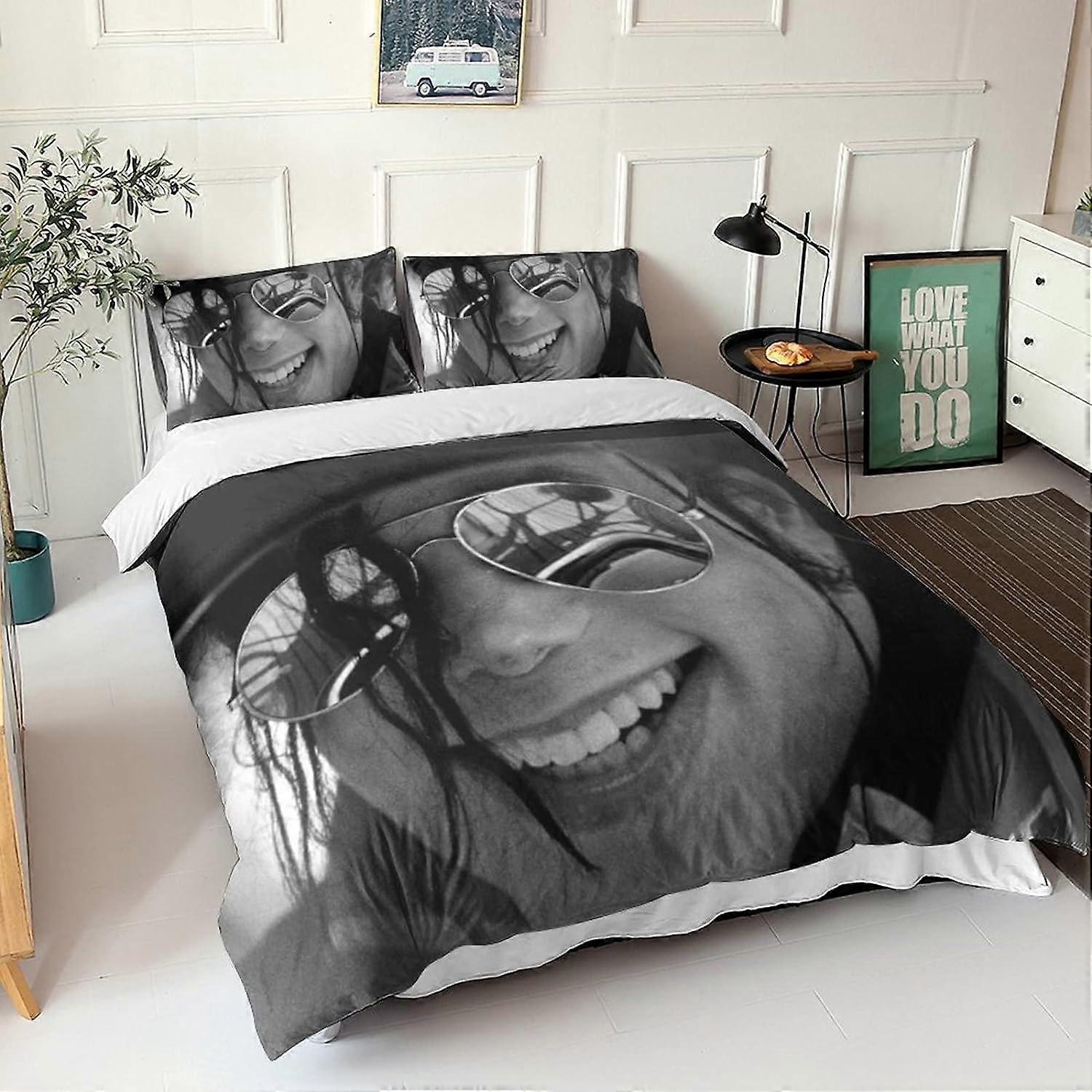 Michael Jackson Pieces Duvet Cover Set Musician Dancer Print Bedding Comforter Quilt Cover,Ultra Soft Microfib