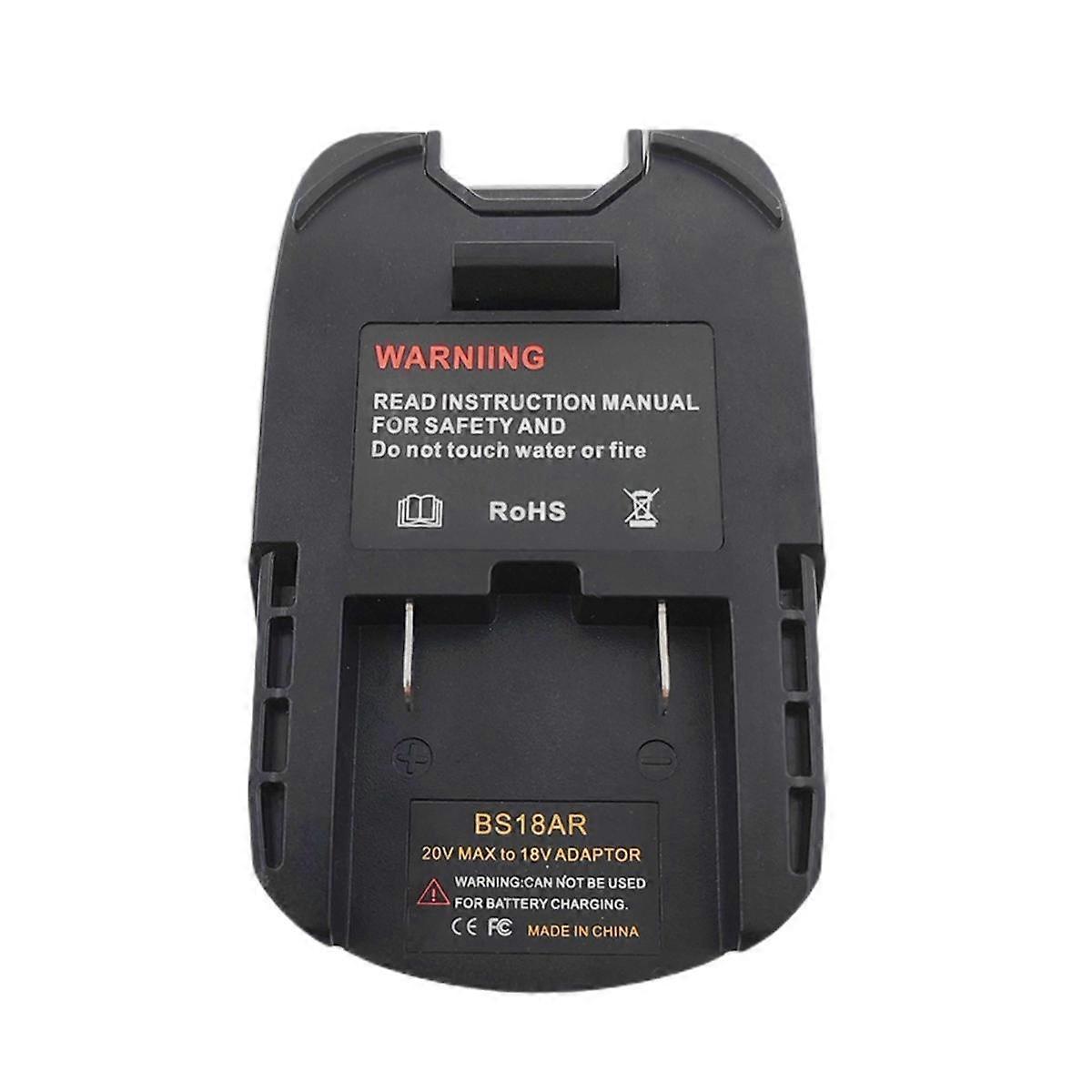 BS18AR Battery Adapter for 18V Li-Ion Battery to for 18V/20V Power Tool Accessories Converter