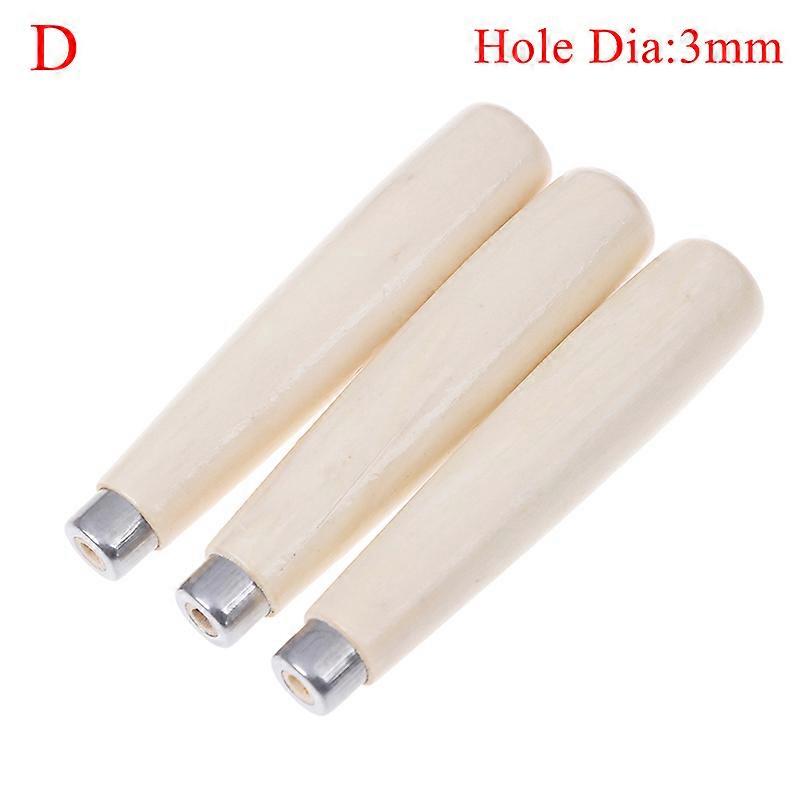 3Pcs Wood File Handle Polishing Rust Proof Home Jewellery Accessories Parts Machinists Easy Use Wood Replacement
