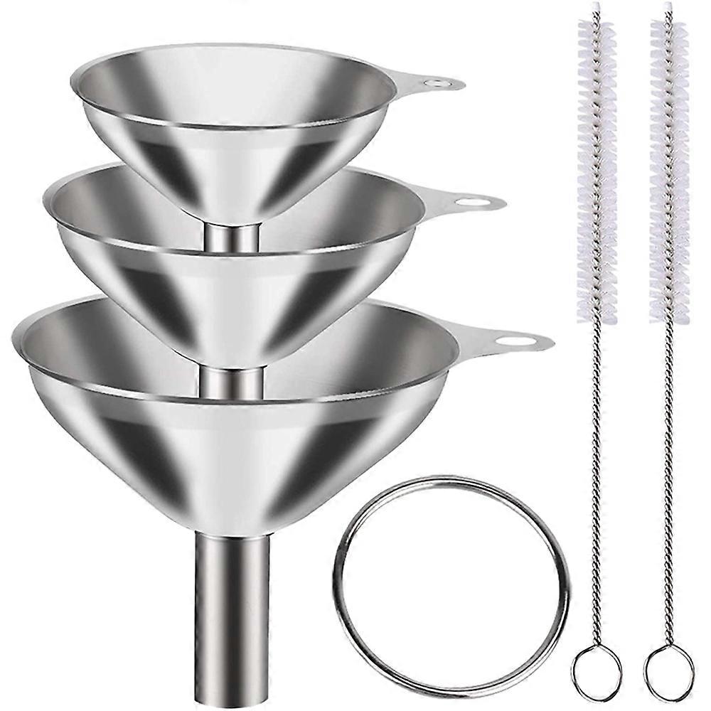 Household Stainless Steel Funnel Set 3 Specifications Multipurpose Mini Funnels