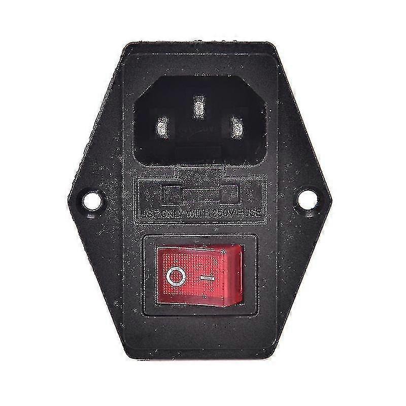 3 Pin Ac Inlet Male Plug Power Socket With Fuse Switch 10a 250v 3pin Shytmv