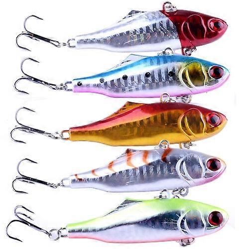 5 Stück 7cm 24g Volle Schwimmschicht Kunststoff Harte Köder Angelköder Set Tackle Köder