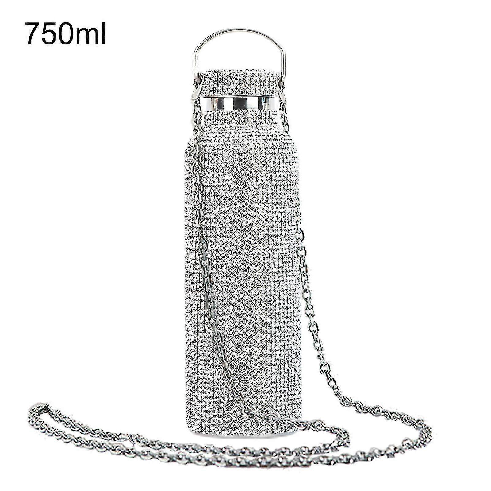 350ml/500ml/750ml μονωμένο μπουκάλι στρας ενσώτισε τη θερμομόνωση ανοξείδωτου ανοξείδωτου παιδιών μονωμένο φλυτζάνι νερού για το ταξίδι